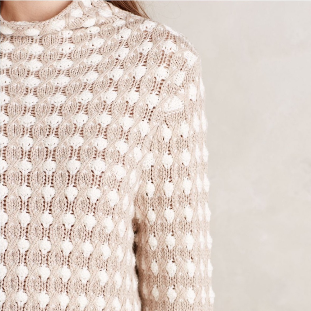Anthropologie | Sleeping on Snow | popcorn stitch pullover | Small - Picture 3 of 8